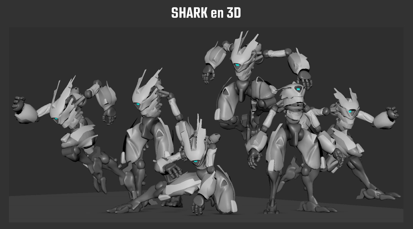 shark in 3d