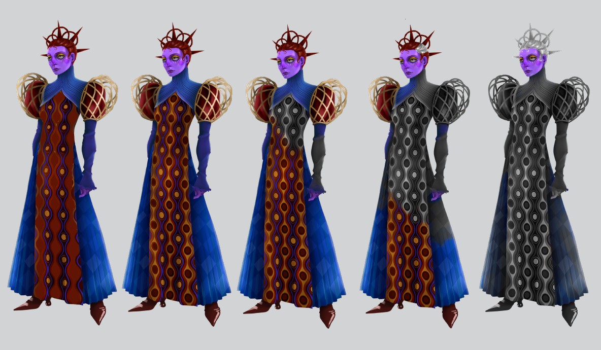 evolution couleur reine