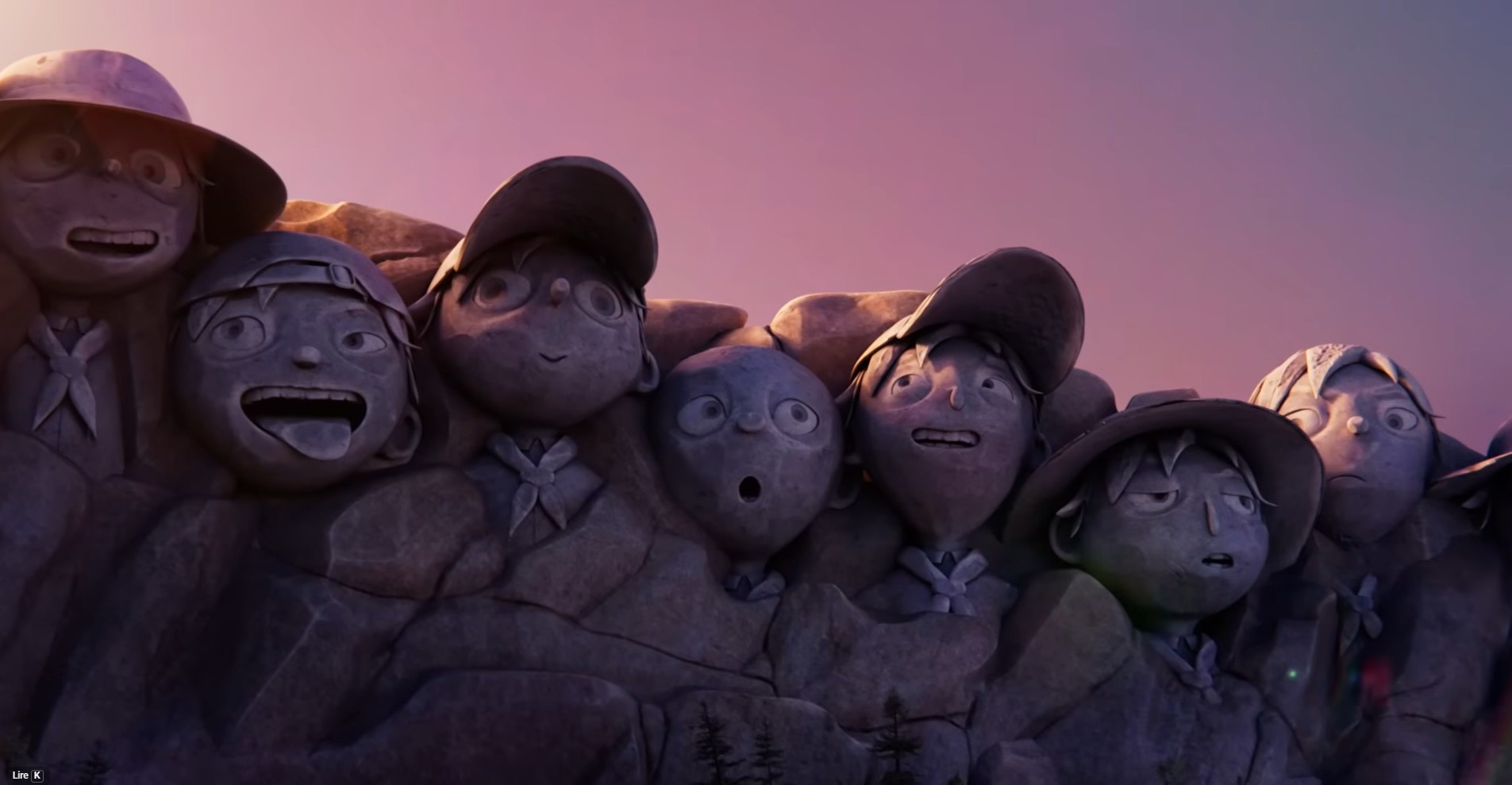 scouts sur le mont rushmore