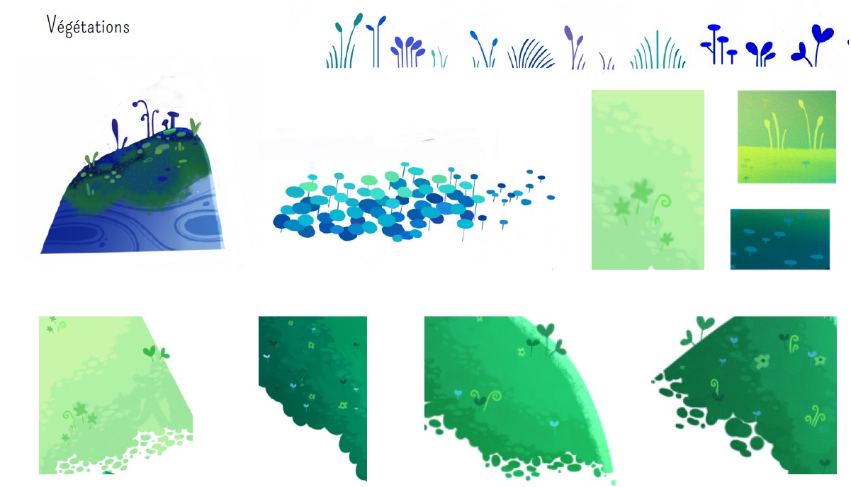 la forêt végétations