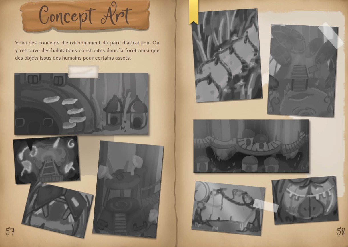 concept art for the environment