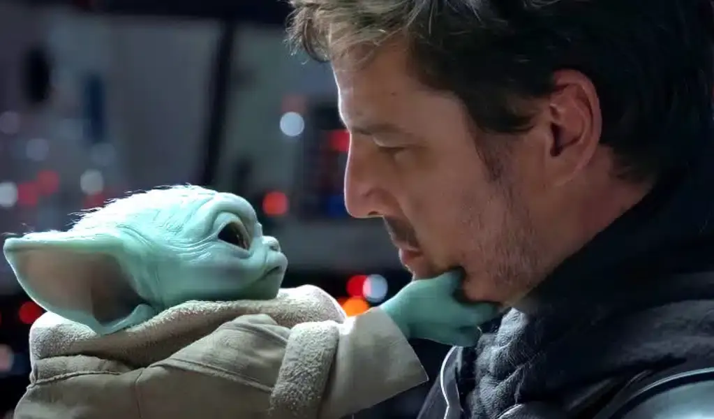 grogu and pedro pascal