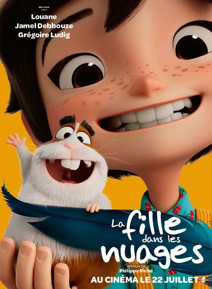 affiche la fille dans les nuages