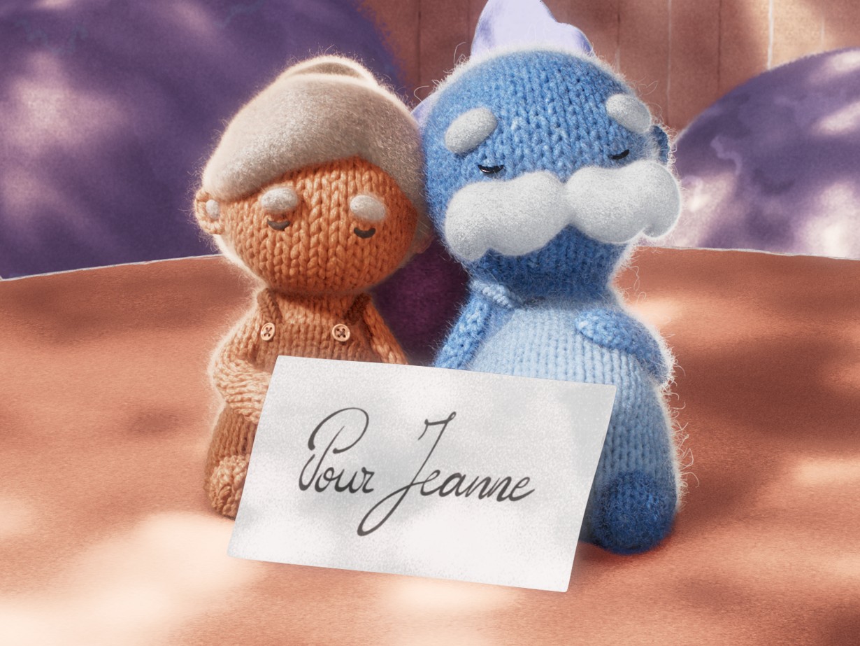 les 2 peluches tricot de corps