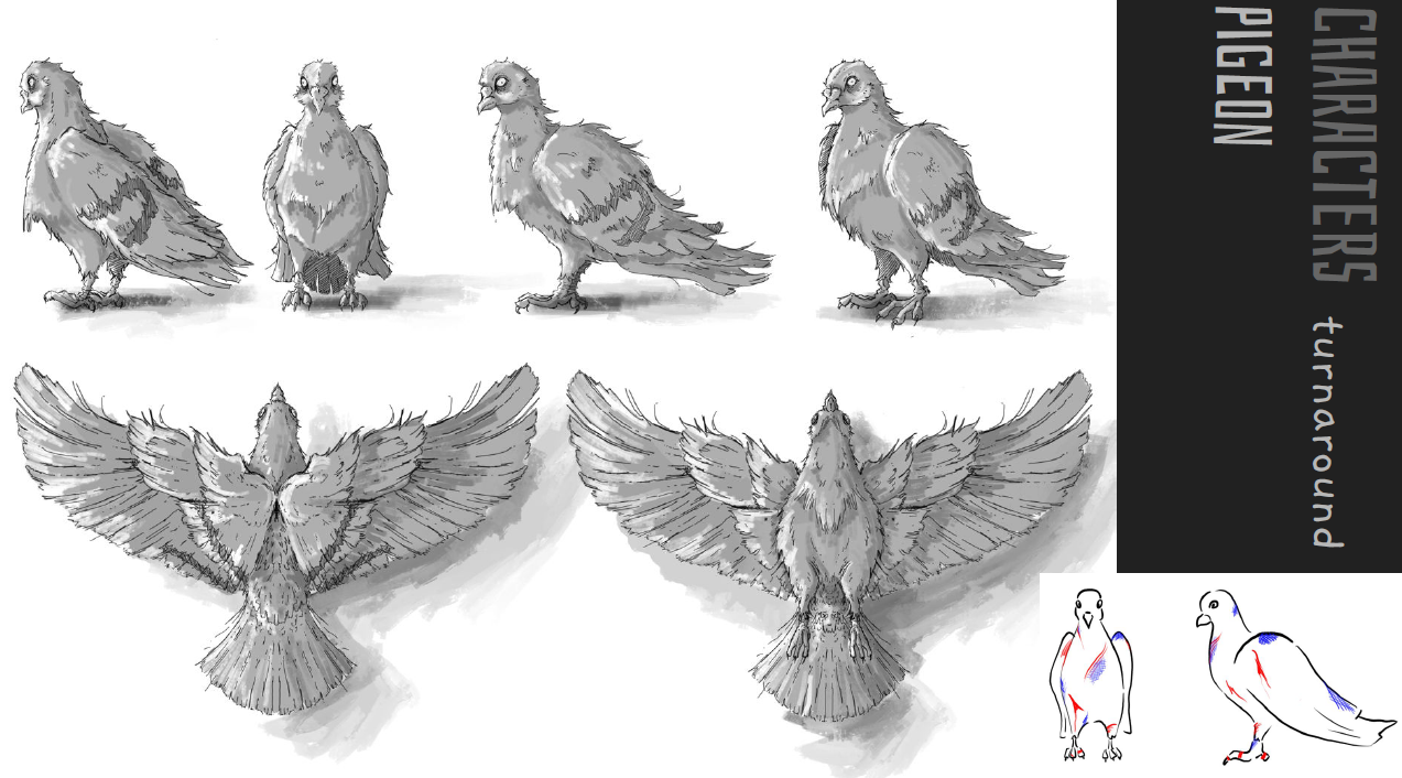 pigeon trash
