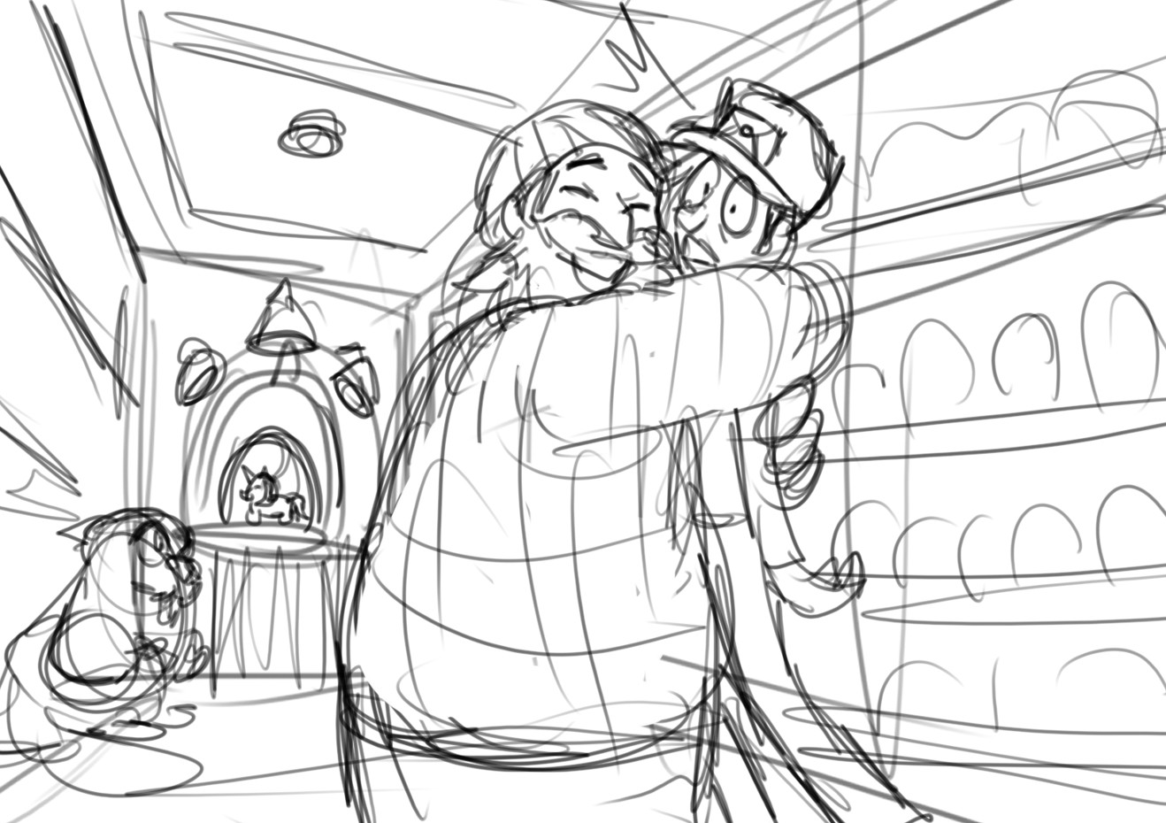 sketch of the final scene