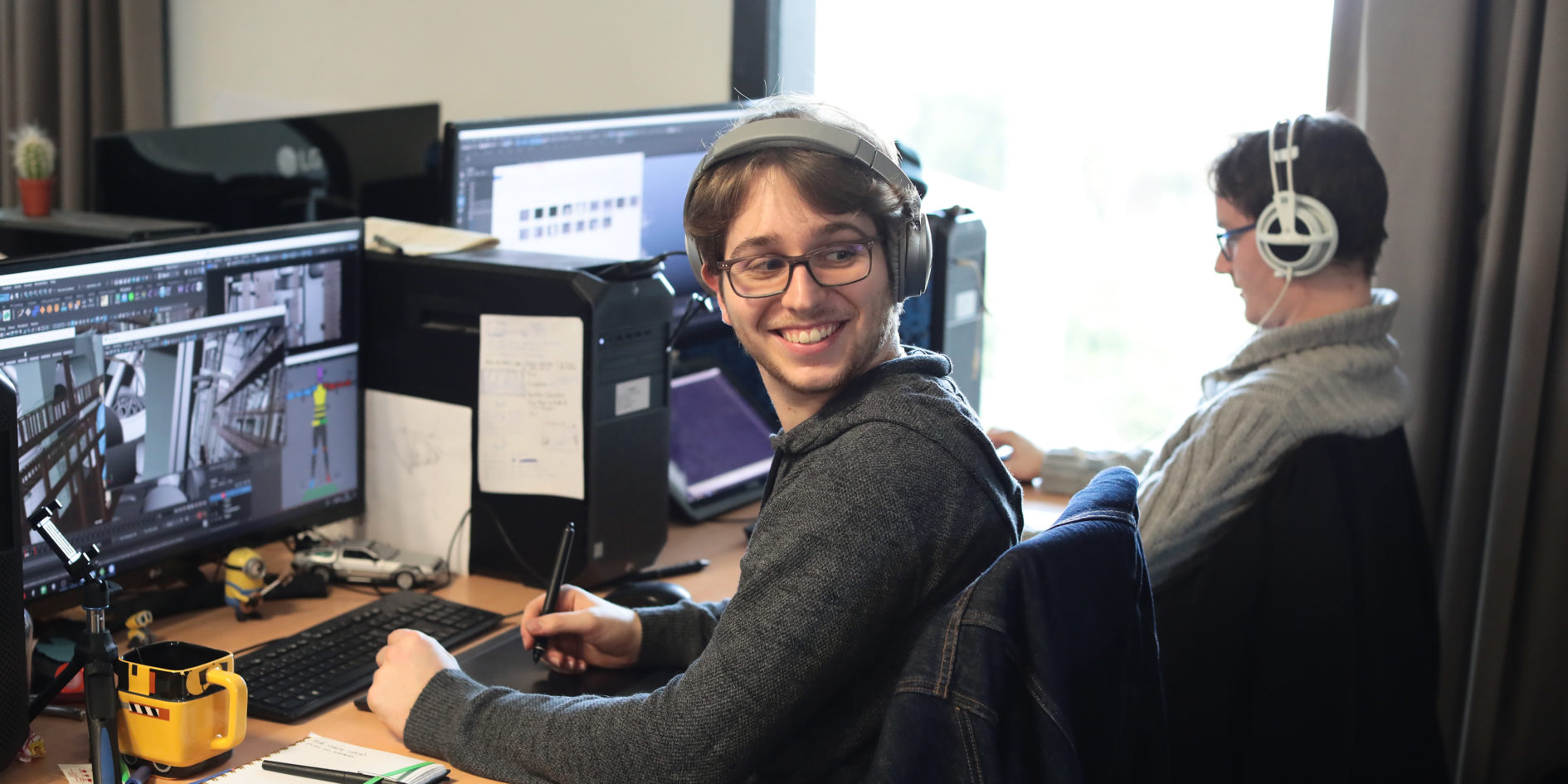 Etudiants en salle informatique ESMA Toulouse