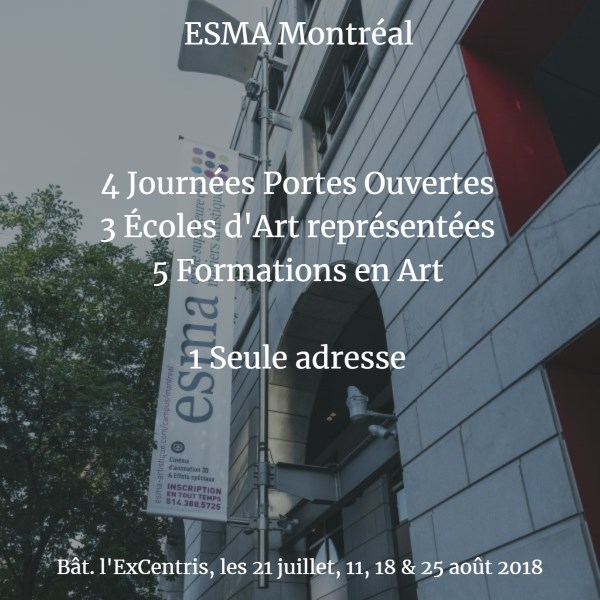 1, 2, 3... 4 Journées Portes Ouvertes à Montréal cet été !
