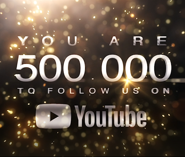 Plus de 500.000 abonnés sur notre chaîne YouTube