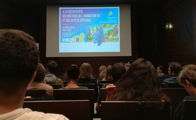 Conférence sur la découverte des métiers de l'animation 3D par Gérard Raucoules de l'ESMA