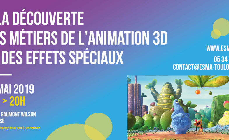 Conférence Gérard Raucoules à Toulouse sur les métiers de l'animation 3D et des effets spéciaux