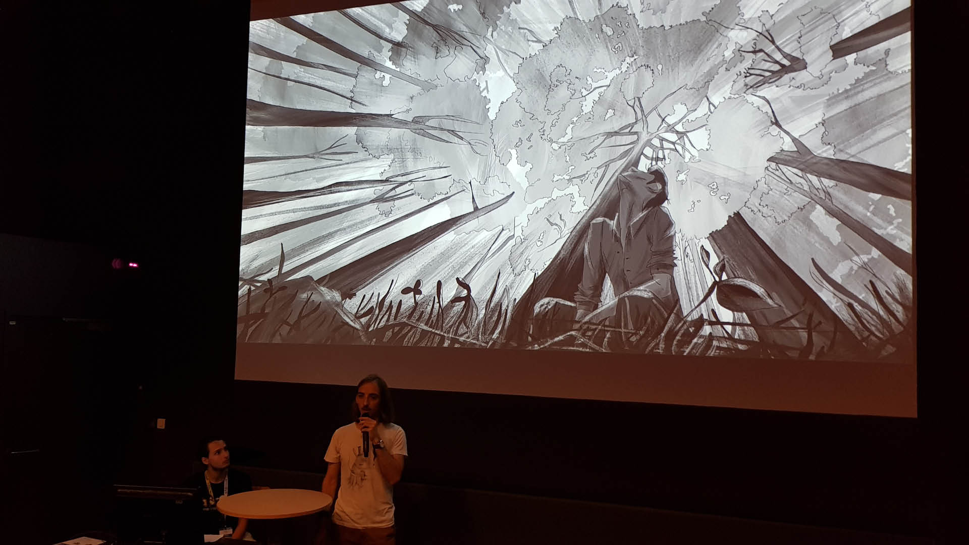 Rémi Portes Narrieu en pitch au Cartoon Forum 2019 à Toulouse