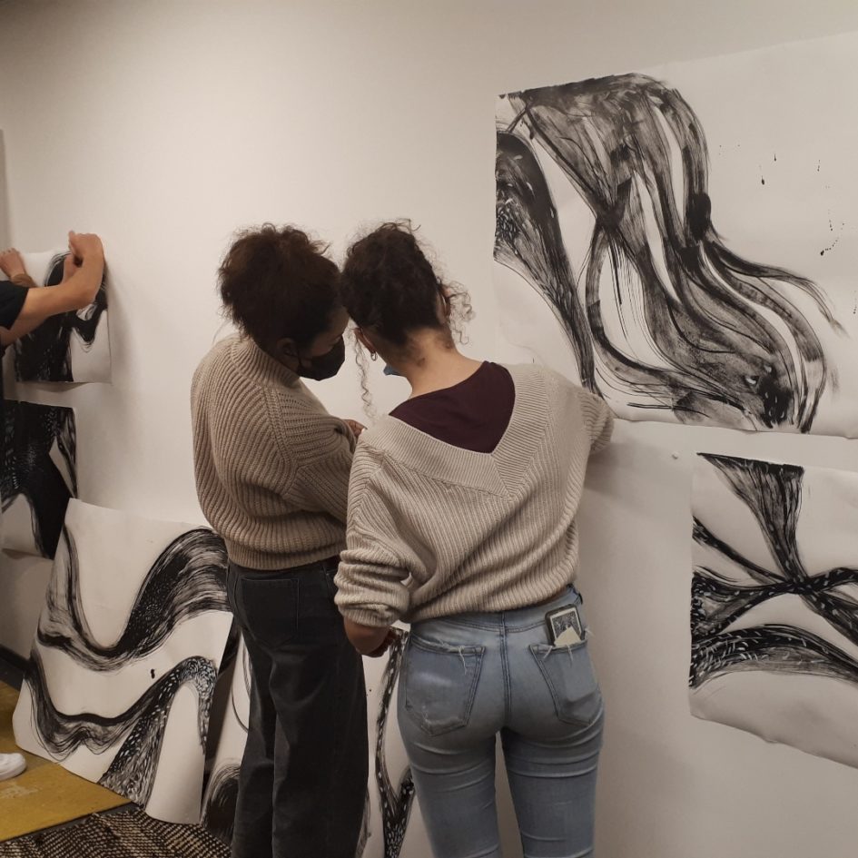 fresque murale réalisée par les étudiants de l'esma nantes