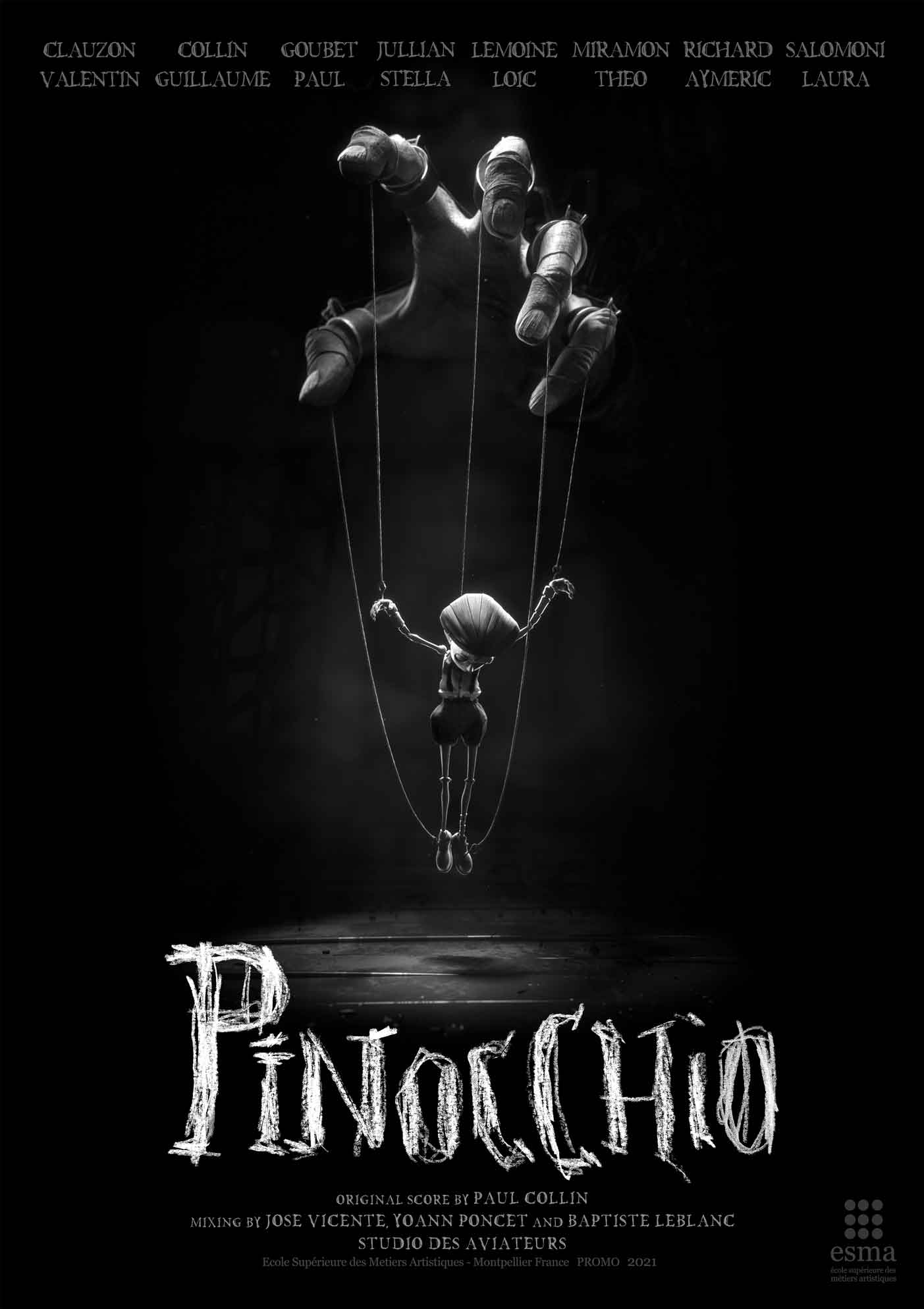 affiche pinocchio esma