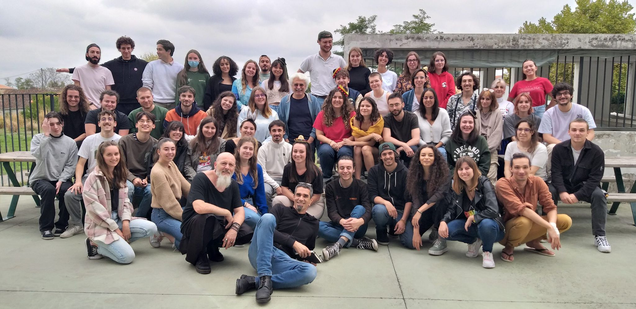 Kristof Serrand avec les étudiants de l'ESMA toulouse