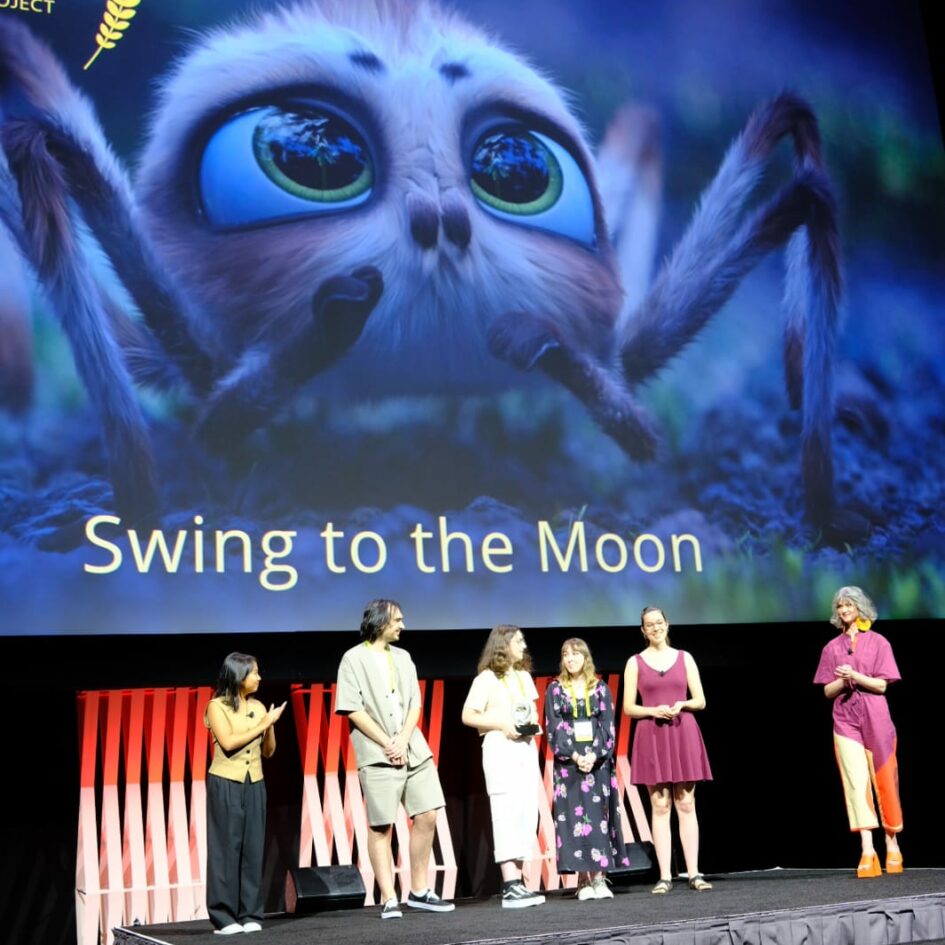 l'équipe swing to the moon au siggraph