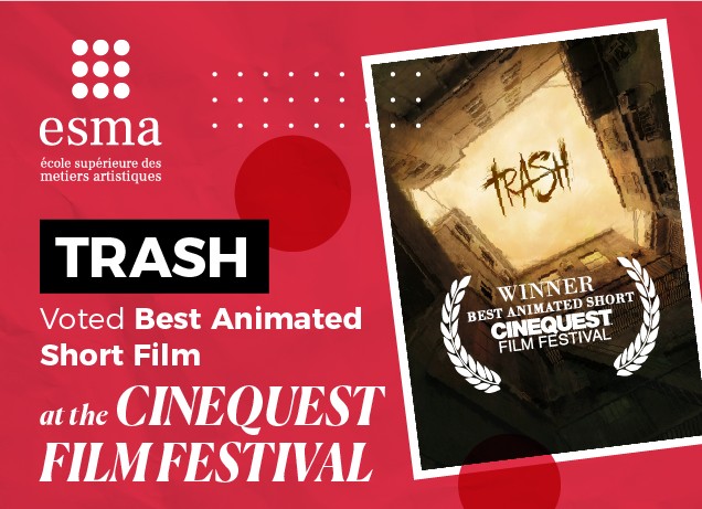 The jury prize for Best Animated Short Film at the Cinequest Film Festival goes to TRASH!